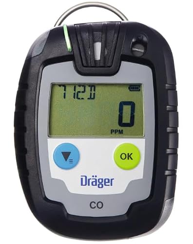 Dräger Pac 6000 CO 8326321 Détecteur de monoxyde de carbone, triple alarme, affichage intuitif, 64 x 84 mm