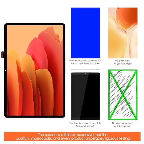 for Samsung Galaxy Tab S7 FE Screen Replacement for Samsung Tab S7 FE LCD Display SM-T733 SM-T735 SM-T730 LCD Digitizer Assembly Repair Part with Tools - Thumbnail 6
