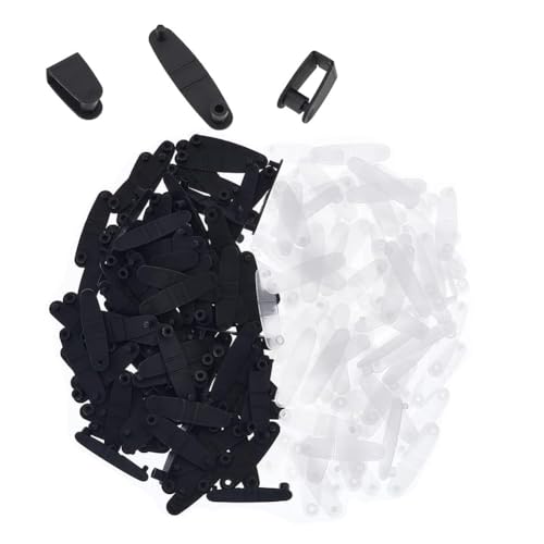 Eieenotee 200 Clips de PláStico para, Conector para, LengüEtas una PresióN, Clip para Correa de de 1,4 Pulgadas, Conector para