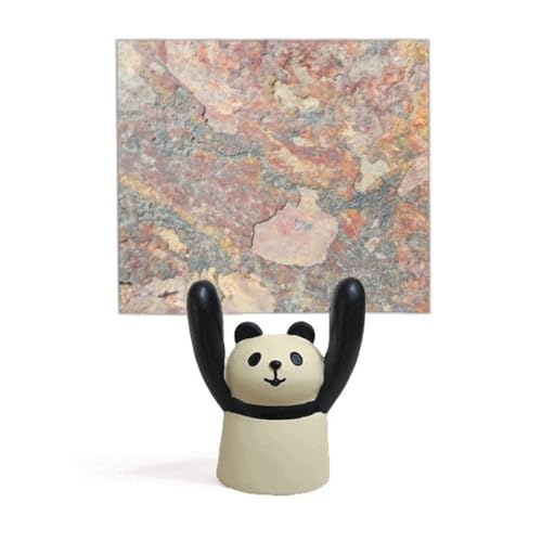 Support de mémo panda en fer pour recettes de cuisine