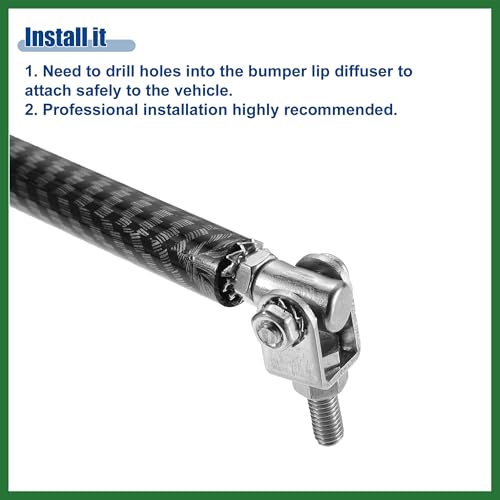 Barra divisora universal ajustable para refuerzo de parachoques de coche 5