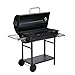 Fire Mountain Bromo Charcoal Barrel BBQ Grill – Large Outdoor Barbecue, 71 x 36 cm Cooking Area, Warming Rack & Built-In Temperature Gauge | Garden Grill for Smoking, Roasting & Searing, Serves 6+