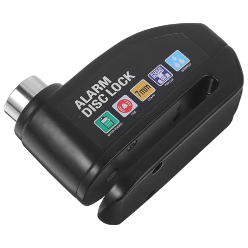 MUELODSIC Bloccadisco per Veicoli a Due Ruote con Allarme Integrato Antifurto Freno a Disco Resistente e Facile da Installare Compatibile con Bici da Strada e Mountain Bike Sicurezza
