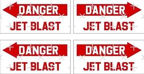 DANGER JET BLAST Aircraft Helicopter USAF 2