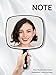 OMIRO Hand Mirror, Extra Large Black Handheld Mirror with Handle, 12.4