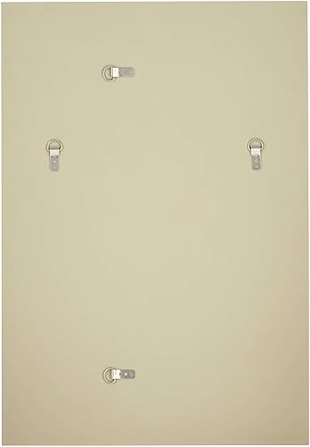 Miniatura 7 de Trenta - Espejo de pared rectangular decorativo con borde biselado moderno, marco de cuentas de oro champán, 27 pulgadas de ancho para baño,