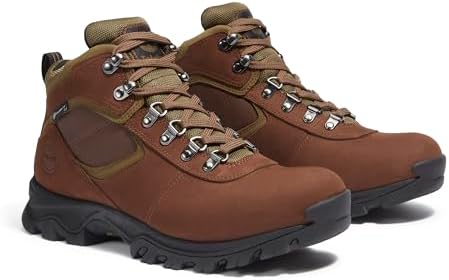 Timberland Men's Mt. Maddsen Mid Leather Wp Hiking Boot, Dark Brown Nubuck, 10 Medium - 1