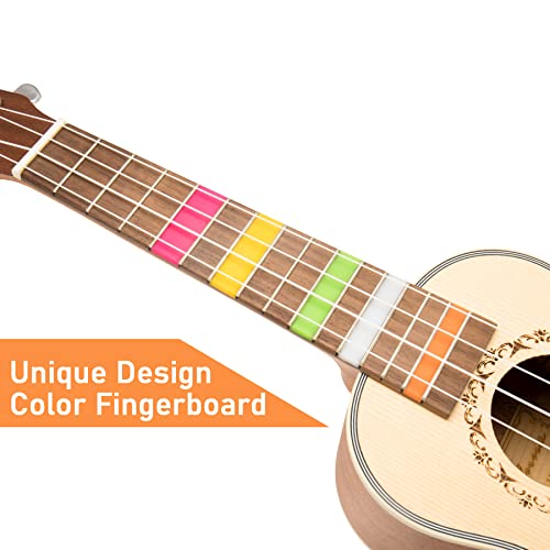 Sopran-Ukulele Balnna Konzert-Ukulele 58,4 cm mit Zubehör