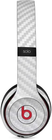 Skinit Decal Audio Skin Compatible with Beats Solo 3 Wireless - White Carbon Fiber Specialty Texture Material Design
