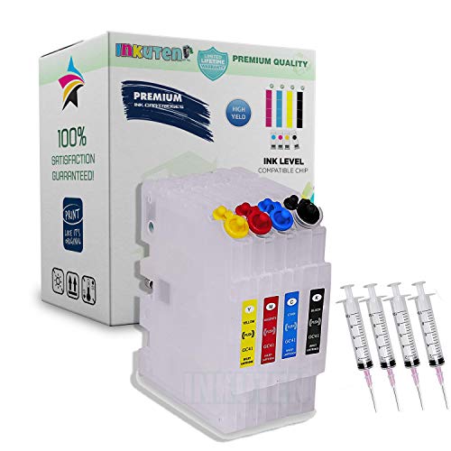 INKUTEN SAWGRASS SG400 SG800 SG400NA SG800NA Refillable Cartridges Empty with Auto Reset Chips (for Sublimation Ink, Heat Transfer Printing)