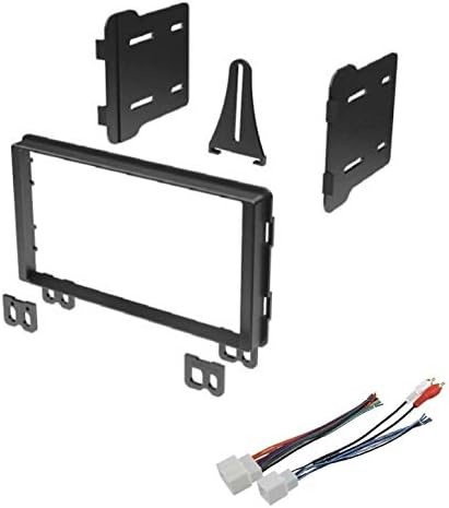 Double DIN Car Stereo Radio Install Dash Kit and Wire Harness Made for Ford: 2001-2003 Mustang and 2002-2003 Explorer