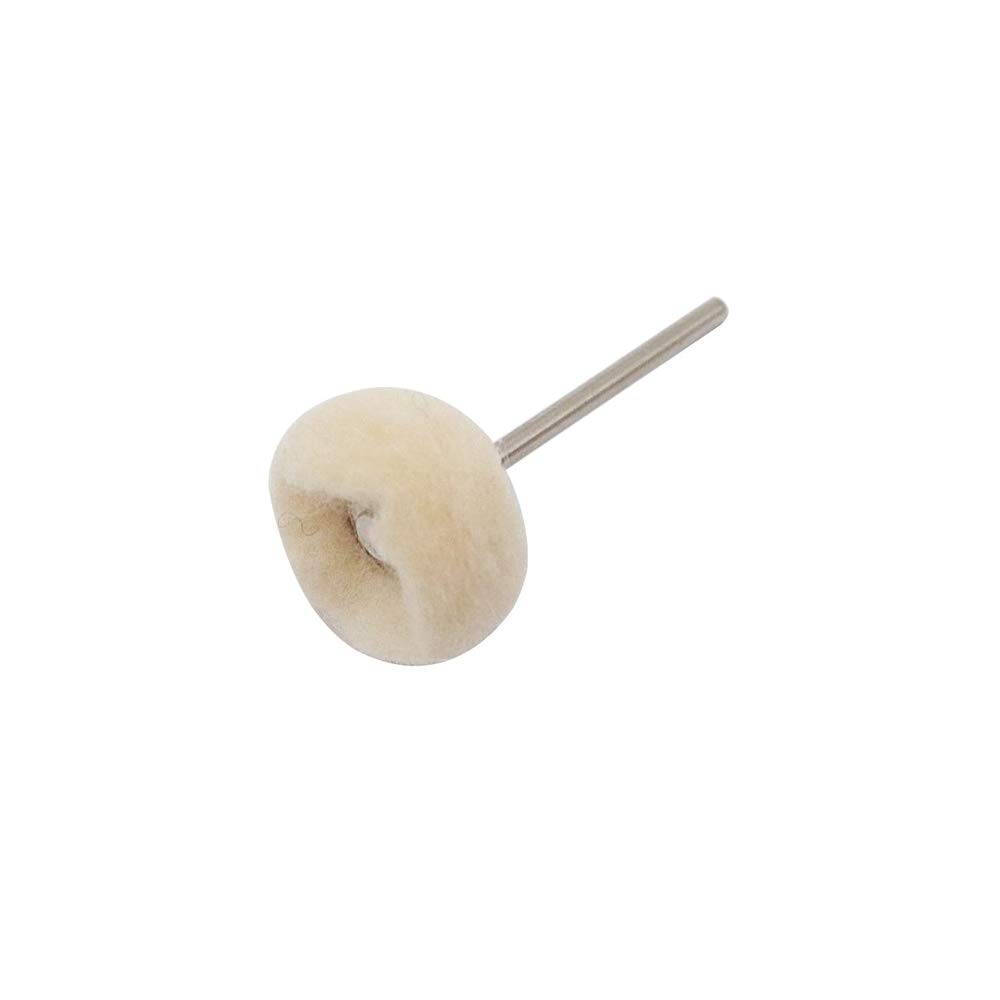 100 pcs 1/8inch Cashmere Polishing Buffing Wheel for Dremel - Buffing Wheel or Silver Polish Wheel - Watch & Jewelry Polishing Kit