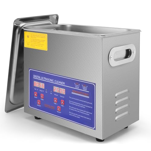 Leimo Kparts UC3359 Commercial Ultrasonic Cleaner 3L,Stainless Steel Lab Digital Professional Ultrasonic Cleaner,110V Ultra Sonic Cleaner Machine For Jewelry Watch Automotive Parts Carburetor,Large Ultrasonic Cleaner cover