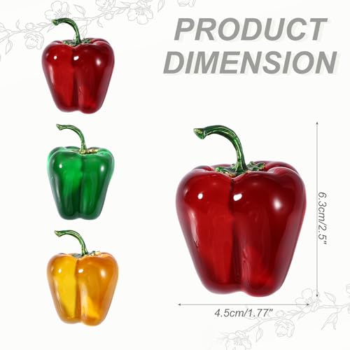 Figurine de piment rouge en verre miniature idée cadeau originale collection
