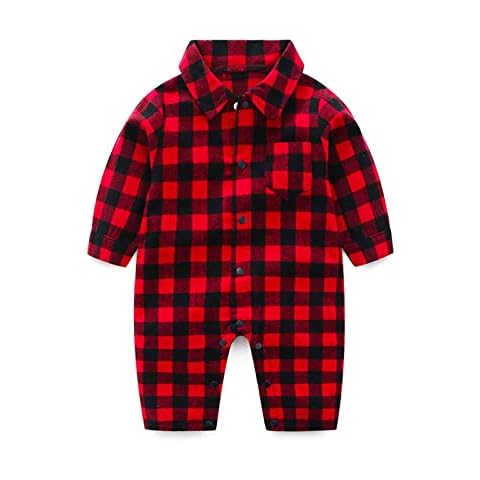 SHOBDW Plaid Jumpsuit for Baby Boys Cover