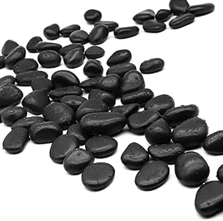 Ancokig Pebbles Polished Gravel, Natural Polished Mixed Color Stones, Small Decorative River Rock Stones (1KG)