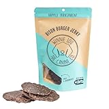 Winnie Lou Bison Burger Jerky Dog Treats – Limited Ingredient, Human Grade, Training Treats for Small, Medium & Large Dogs, USA Made, High Protein, Chews, Hypoallergenic, Sensative Stomach (1 Pack)