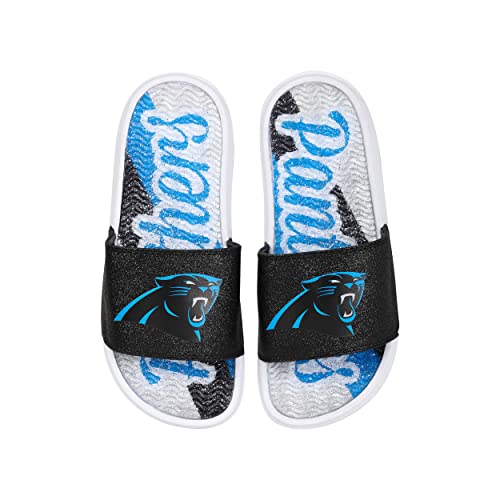 FOCO Carolina Panthers NFL Womens Glitter Gel Slide - XL by FOCO - Image 3