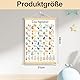 Yezirzax ABC Poster für Kinder, 31x44 cm Buchstaben Lernen Poster, Alphabet Zahlen Poster für Kinder, Buchstaben Grundschrift Geschenk für Kinderzimmer, Kindergarten, Vorschule, Grundschule