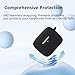 for Edifier NeoDots Case Cover,Wireless Earphone Protective Cover(with Carabiner + Lanyard) Drop-Proof,Scratch-Proof,Shock-Proof,Case for Edifier NeoDots(Black)