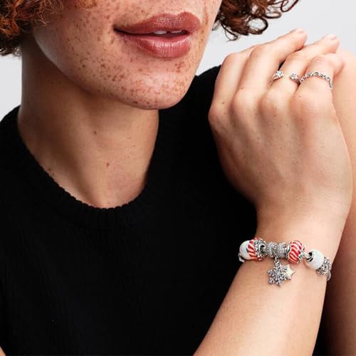 PANDORA Moments Schillerndes Charm aus Sterling-Silber mit Kunstharz, Kompatibel Moments, 794245C01
