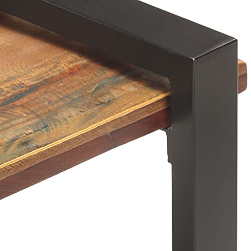 Meuble TV compact pour petit salon, support en bois recyclé