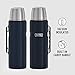 THERMOS Stainless King Vacuum-Insulated Beverage Bottle, 68 Ounce, Midnight Blue