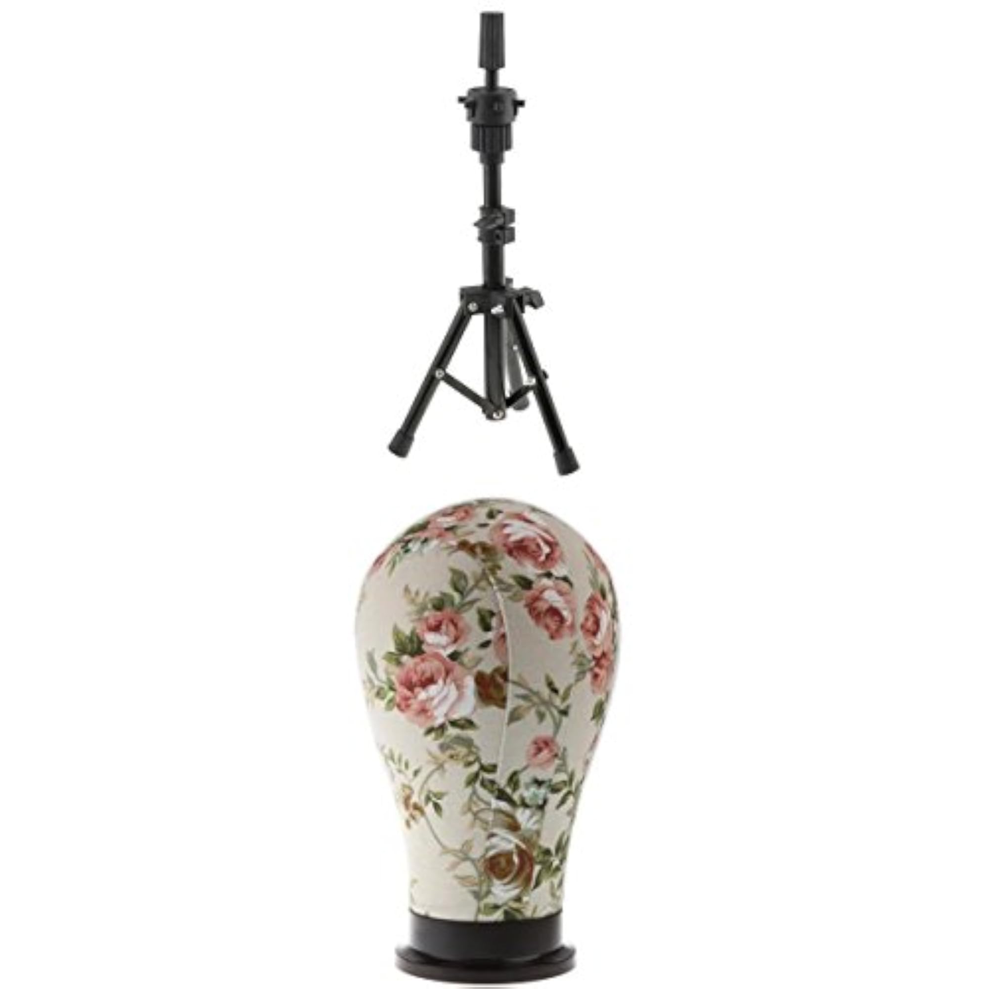 Canvas Block Model Head Wigs Making Display Stand