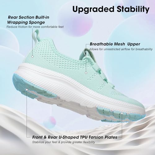 Image of ZOVE Wide Toe Box Shoes Women Extra Wide Width Sneakers Ultra Light Road Running Shoes Non-Slip Tennis Sneakers Breathable Walking Athletic