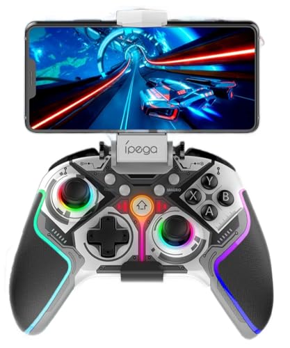 Controle para celular Bluetooth compatível com Android,IOS e PC equipado com gatilhos Hall,função Tu