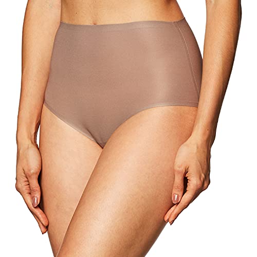 Chantelle Womens 2647 Soft Stretch One Size High Rise Brief Solid Briefs - Brown - One Size