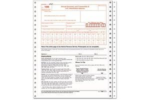 Tops 1096 Summary Transmittal Tax Forms