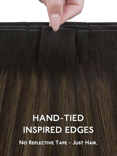 Image of WENNALIFE Genius Tape in Hair Extensions Human Hair, Invisible Tape in