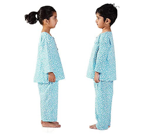 Image of Cotton Unisex Printed Night Suit Dress Set Combo Pack for Girls Boys