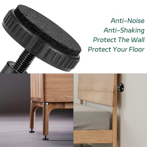 BEASAFY 4 x 26 – 38 mm Adjustable Legs in 2 Installation Types, Height Wall Pads for Furniture, Wall Dividers — view 5