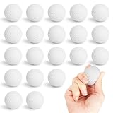 Hxezoc Mini Golf Stress Balls 20 Packs Golf Ball Foam Sports Balls Small Squeeze Anxiety Bulk Toy Ball For Kids Golf Ball Birthday Party, School Carnival Party Supplies