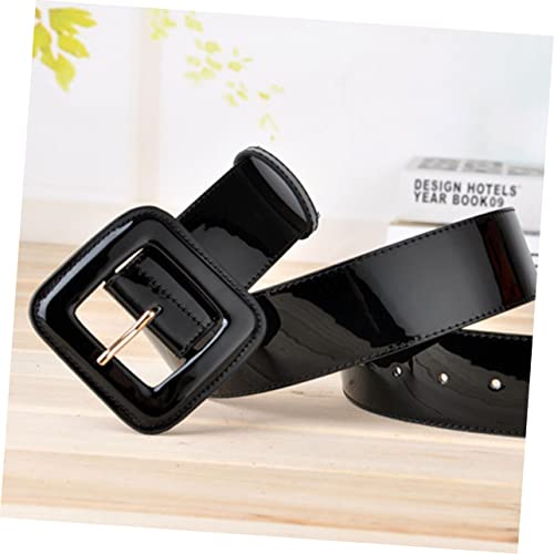 1pc Belt for Women Adjustable European Style Wide Patent Leather Waist Belt Durable Pu Real Leather for Dresses and Trousers Great Present Idea2