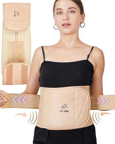 FEEL-ADORE-Maternity-Postpartum-Belt-for-After-Delivery-C-Section-normal-Abdominal-Binder-for-Post-Pregnancy-Recovery-for-Women-Belly-Shaper-Back-Pain-relief-Belt-S-to-M FEEL ADORE Maternity Postpartum Belt for After Delivery (C-Section & normal), Abdominal Binder for Post Pregnancy Recovery for Women, Belly Shaper, Back Pain relief Belt (S to M)