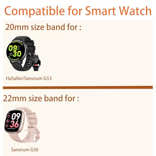 Correa Ajustable de Nylon para Smartwatch 20mm y 22mm miniatura 2