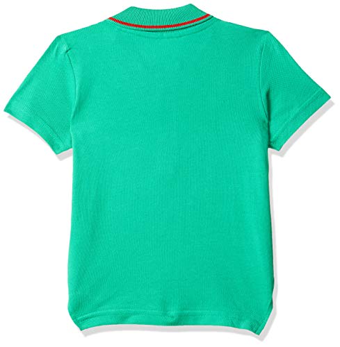 Image of miniklub Boys Red White Striped Round Neck Pure Cotton T-Shirt