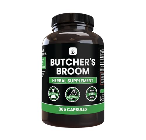 PURE ORIGINAL INGREDIENTS Butcher's Broom (365 Capsules), No Magnesium or Rice Fillers, Always Pure, Lab Verified