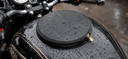 Image of PARI Enterprises Bike Petrol Tank Cover | Available in Premium Leather & Waterproof | Rain & Scratch Resistant Fuel Tank Protector Cover(Universal Fit)