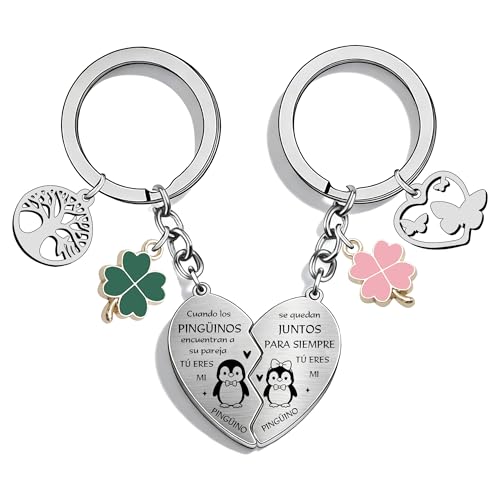 FGHJK Llavero de Pareja Originales Personalizado - Llaveros Pareja,Llavero Para Parejas,Pieza De Puzzle Pareja Llaveros,Regalo Para Novios, Casa,Llavero Pareja Amor, San Valentín y Aniversario (3)