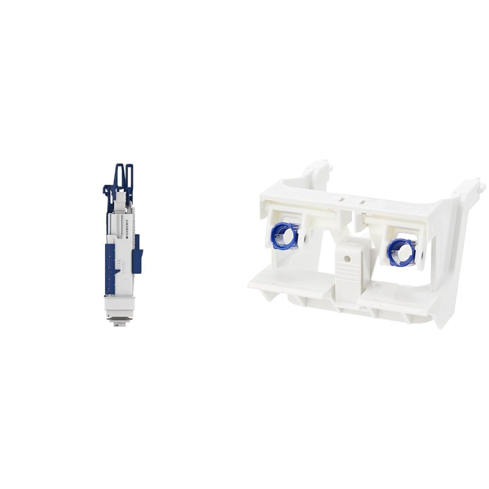 Geberit 244.820.00.1 Spülventil mit Bassin Typ 212 für Sigma UP-Spülkäsen 244820001, Mehrfarbig & Duofix UP320 WC Sigma Cistern Frame Cradle Assembly for Push Rods 241.829.00.1 by Geberit, Weiß