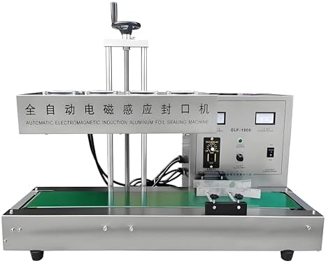 2200W Automatic Induction Bottle Cap Sealing Machine, Continuous Electromagnetic Sealer for 85mm Caps, Efficient Packaging Solution for Food & Beverage Industries
