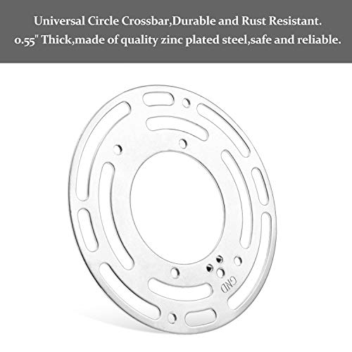 Pelopy 5 Sets Light Fixture Mounting Bracket Light Fixture Crossbar 4 Inch Diameter Universal Light Crossbar Steel Crossbar Bracket With Screw For Wall Light, Close To Ceiling Light, Chandelier #TOP4