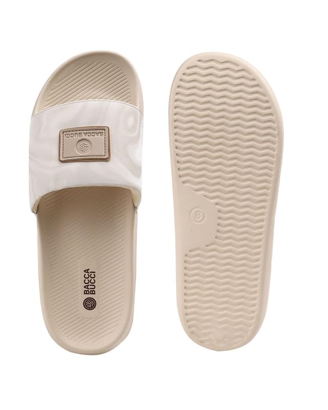Image of Bacca Bucci Hologlide Men's Comfort Slides | Cushioned EVA Footbed | Anti-Slip Sole | Lightweight Everyday Sliders