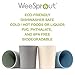 WeeSprout Bamboo Toddler Cups - 4 pc Set (10 fl oz), Organic & Non-Plastic Cup Pack for Toddlers, Big Kids or Baby, Natural