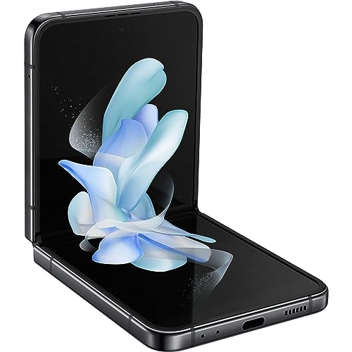 Samsung Galaxy Z Flip4 Smartphone 5G, Sim Free Android Telefono Pieghevole 128GB, Display Display Dynamic AMOLED 2X 6.7”/Super AMOLED 1.9”1,2 Graphite 2022 [Versione Italiana]