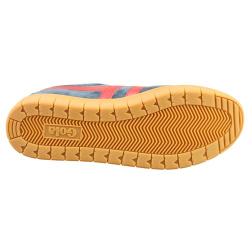 Image of Gola Men's Hurricane Suede Navy /Red /Sun /Gum 11 M